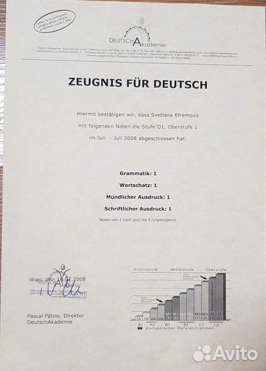 Репетитор немецкого Skype, Zoom