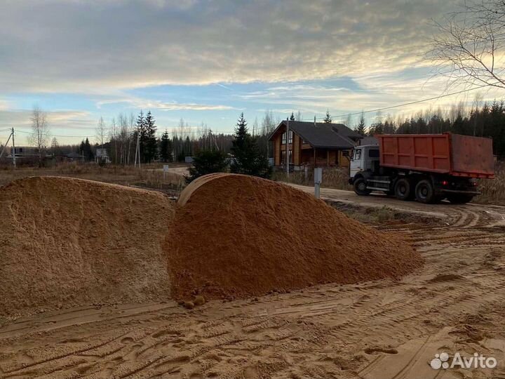 Песок карьерный с доставкой