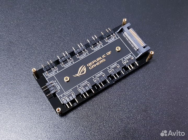 Адаптер разветвитель 5V 3pin RGB (SATA) 11pcs