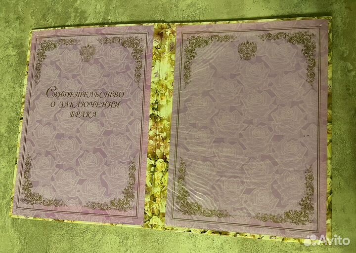 Папка, обложка для свидетельства о браке