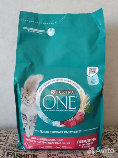 Purina one сухой корм для кошек