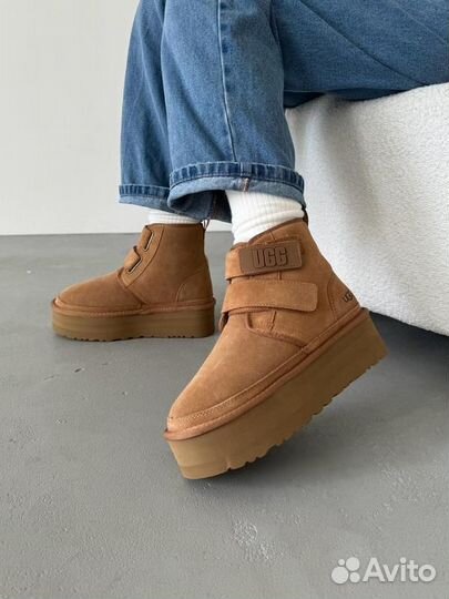 UGG угги Neumel Platform Beige (Арт.4576)