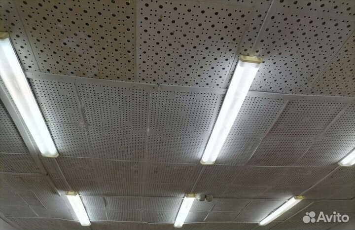 Светильник линейный лпо 01-2х36-012 с лампами