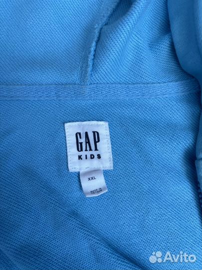 Зип худи gap голубая