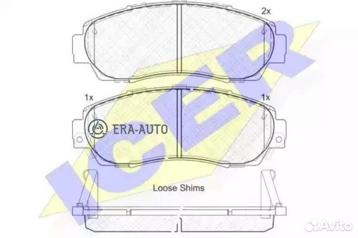 Icer 181811 Колодки honda CR-V 07- F