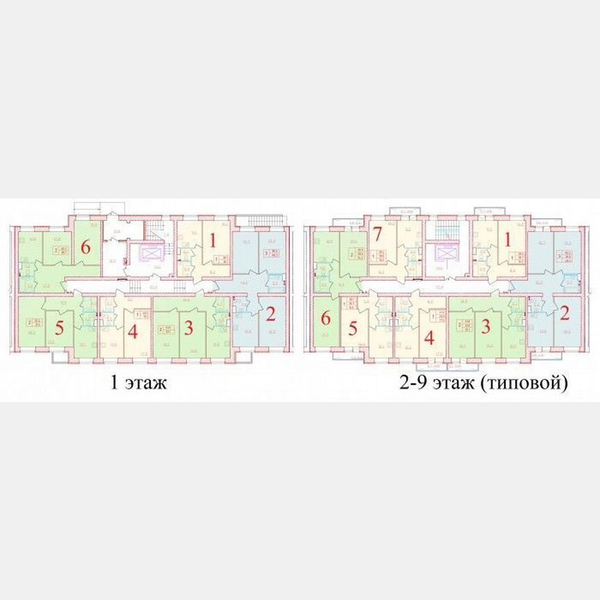 1-к. квартира, 39,5 м², 3/9 эт.