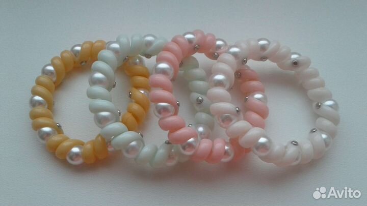 Резинки для волос пружинки набор