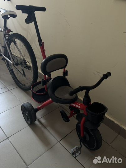 Велосипед детский с ручкой