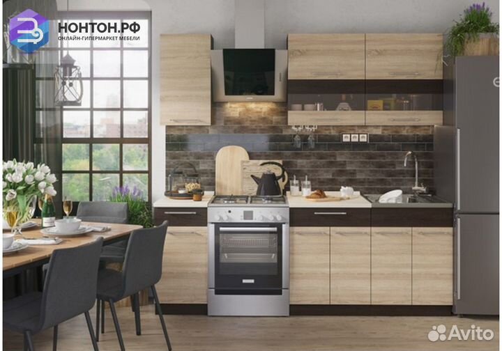 Кухня Маша 1.6 м венге / дуб сонома