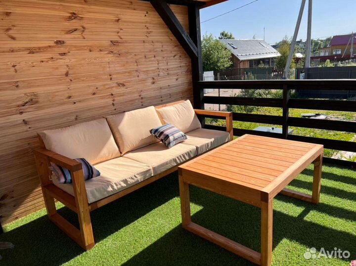 Скамья на терассу (+подушки)