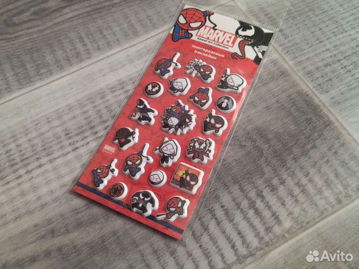 Многоразовые наклейки marvel