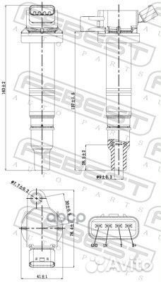 Катушка зажигания toyota corolla/fielder