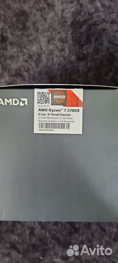 Процессор AMD Ryzen 7 2700х