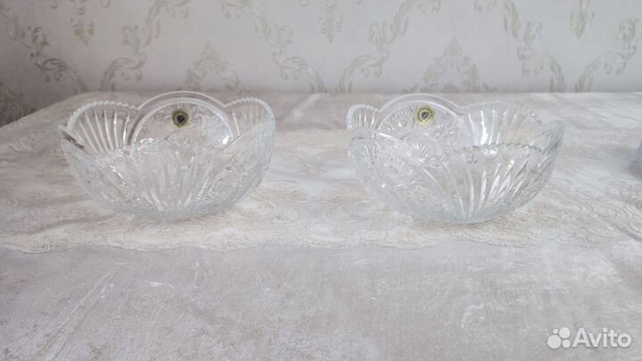 Ваза для фруктов хрустальная оригинал