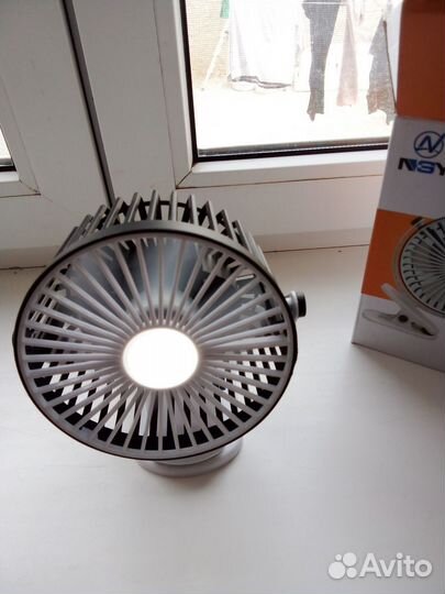 Вентилятор-фонарь настольный