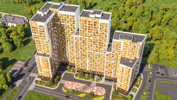 2-к. квартира, 55,4 м², 22/25 эт.
