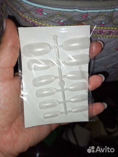 Типсы гелевые для наращивания ногтей