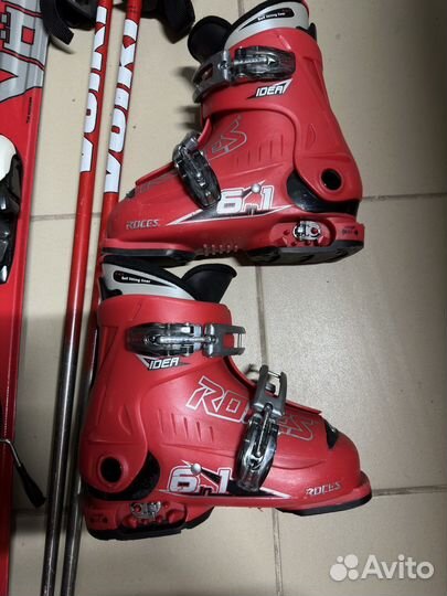 Горные лыжи и ботинки детские