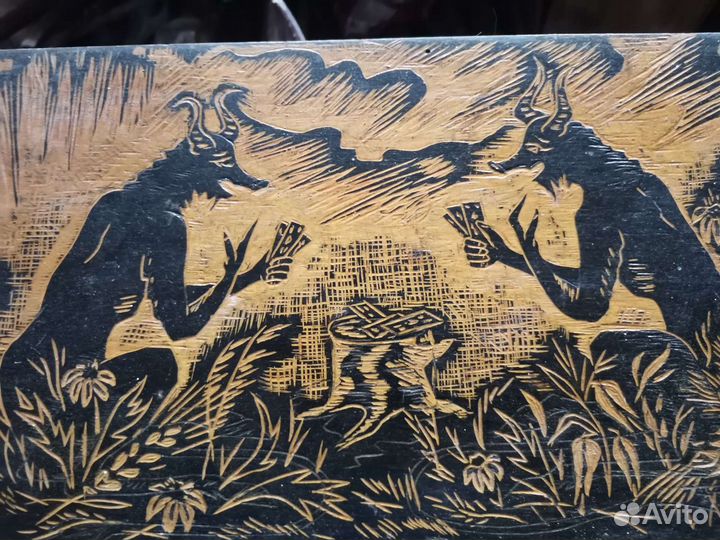 Картина-гравюра по дереву