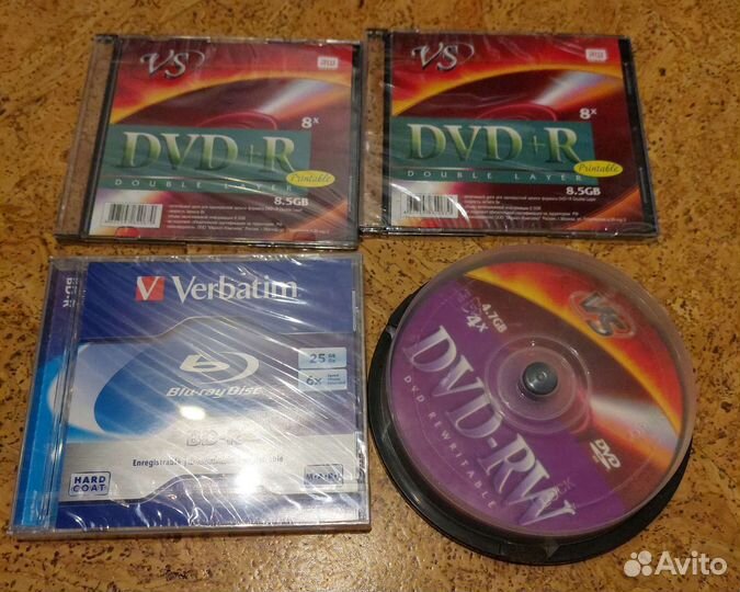Болванки DVD Rw, DVD-r, Blu-ray