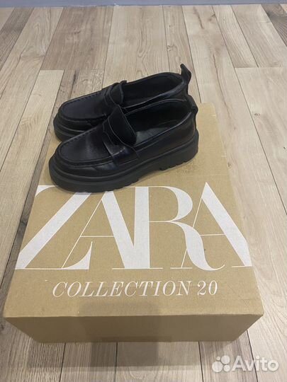 Лоферы и сапожки zara 32-33 размер