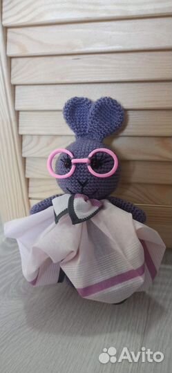 Мягкая игрушка заяц ручной работы