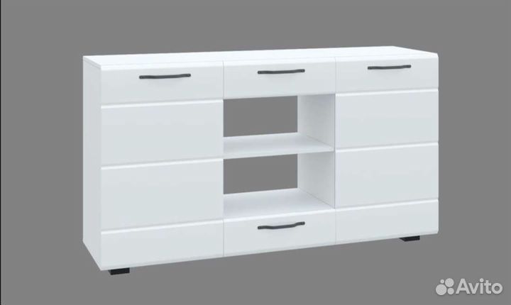 Тумба Асти 1500 белый глянец