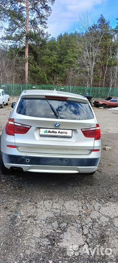 BMW X3 2.0 AT, 2013, битый, 260 000 км