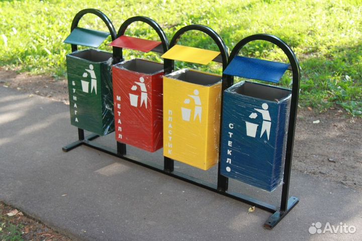 Мусорный контейнер 1100 л, мульда, бункер 0,75м3