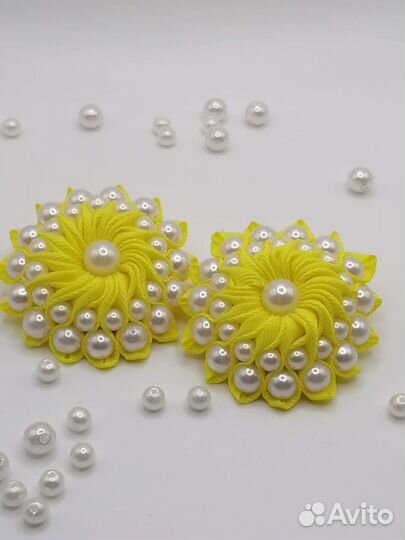 Резиночки для волос ручной работы