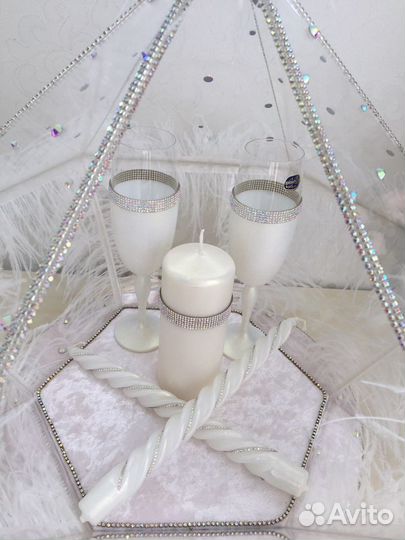 Свадебный набор бокалы и семейный очаг