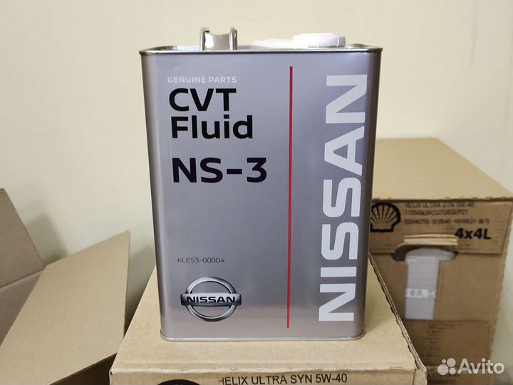 Масло трансмиссионное Nissan NS-3 CVT Fluid, 4 л