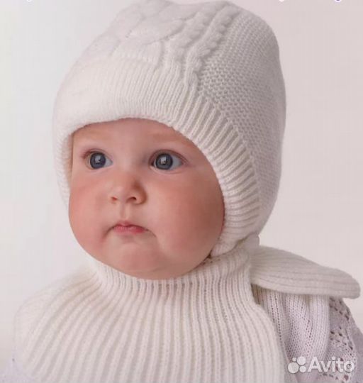 Шапка шлем для новорожденных Новая