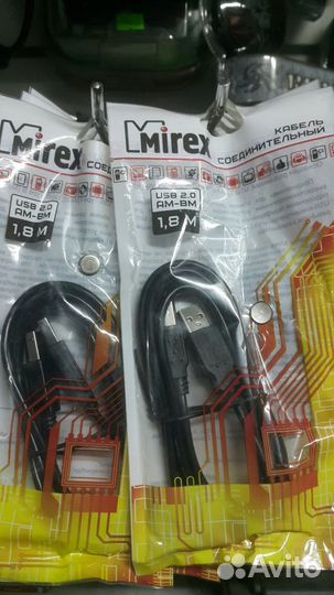 Кабель соединительный USB 2.0 AM-BM 1.8m новый