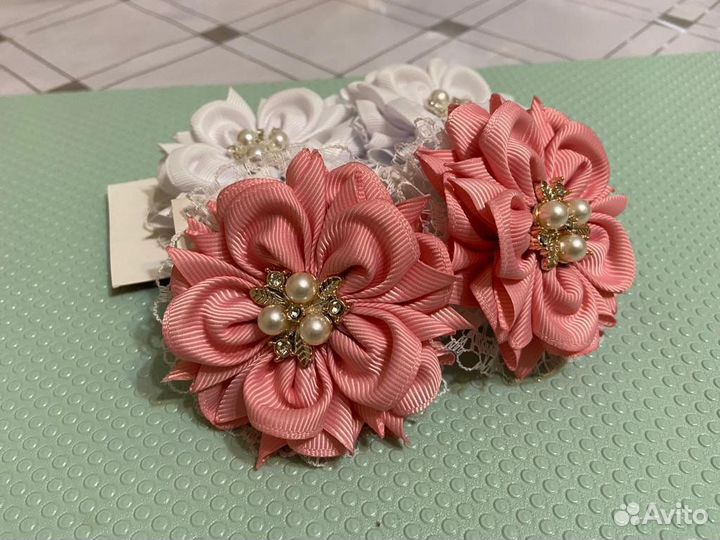 Бантики ручной работы для волос