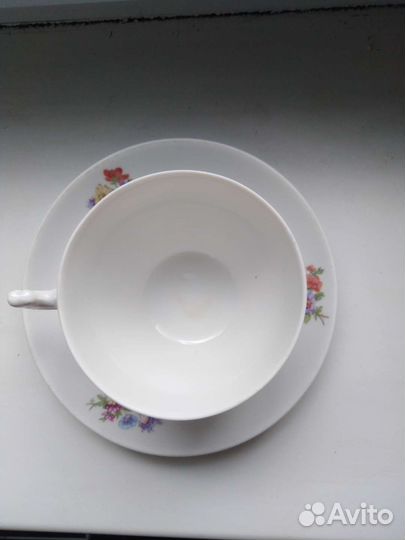 Чашка с блюдцем фарфор СССР