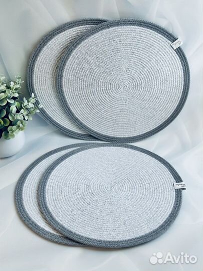 Сервировочные салфетки из хлопкового шнура