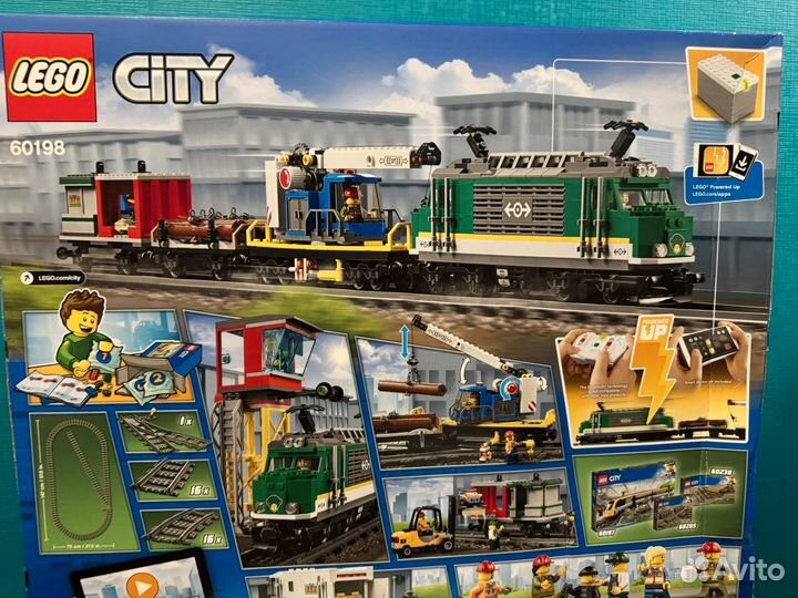 Lego city грузовой поезд 60198