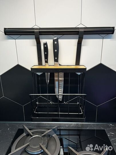 Навесные полочки для кухни лофт