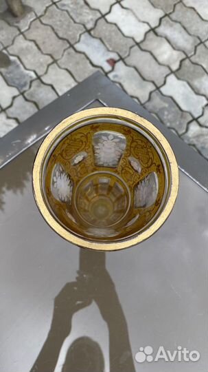 Антикварная ваза кубок Богемия