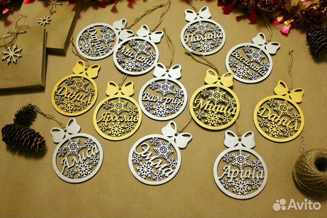 Игрушки новогодние именные/ подарок/сувенир/новый