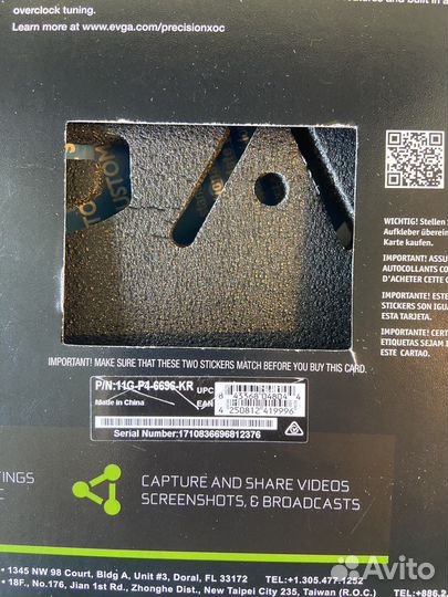 Видеокарта evga nVidia GeForce GTX 1080 Ti