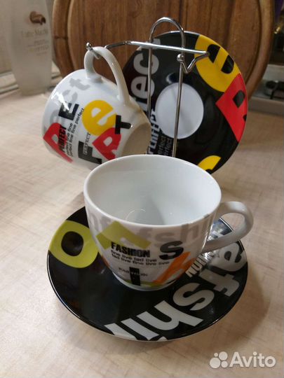 Чайные пары 2 шт новые на стойке
