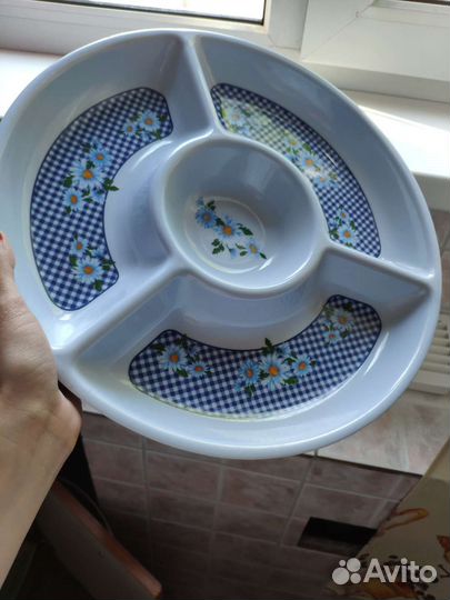 Менажница 4 ячейки melamine d 33,5 см