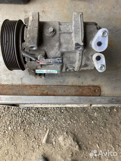 Компрессор кондиционера на renault duster 1
