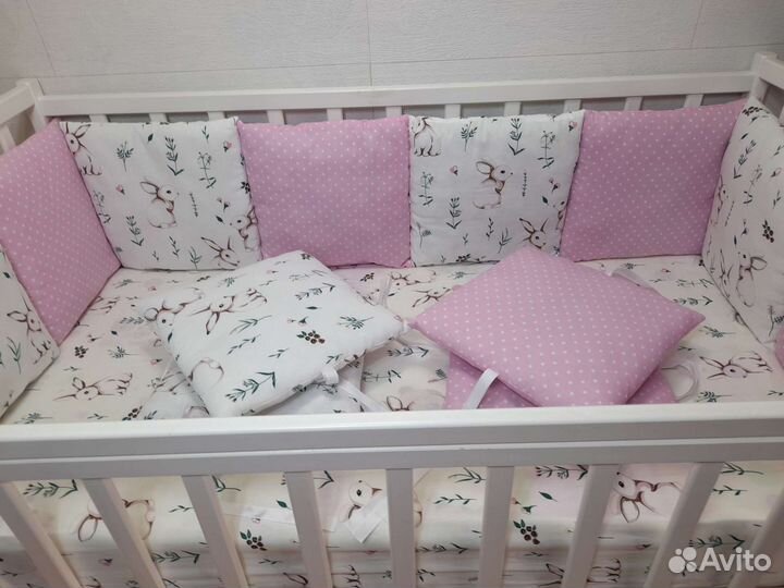 Распрожада Бортики в детскую кроватку подушечки