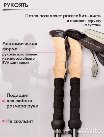 Палки для скандинавской ходьбы Necasil