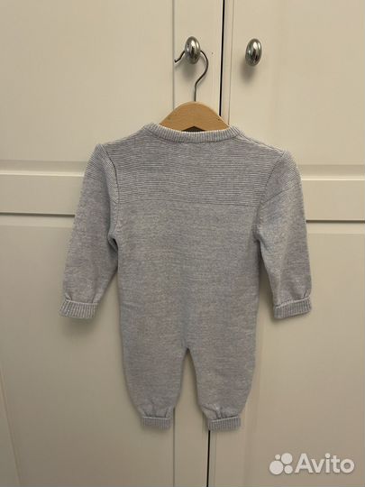 Комбинезон детский 68-74 новый с шапочкой