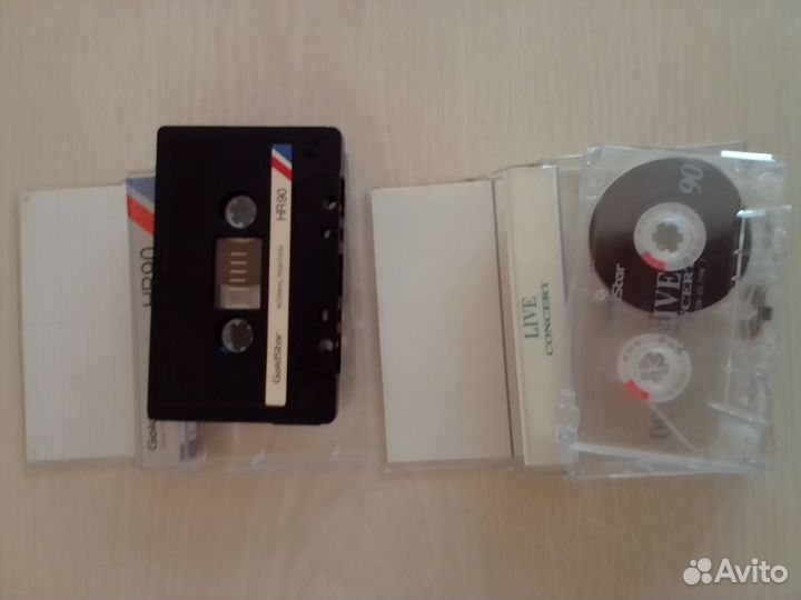 Аудиокассеты philips SQ-C90, GoldStar NR90, LiveCo