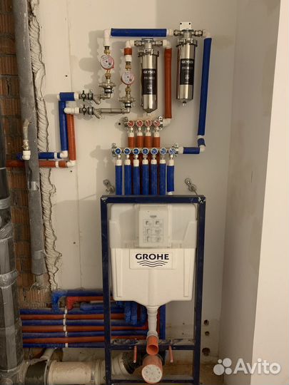 Монтаж сантехники и отопления